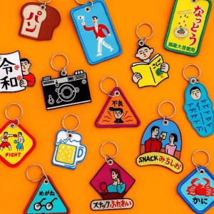 Stitch Work Keychain | 吸睛的日本風圖案，讓人想全套收藏的刺繡鑰匙圈